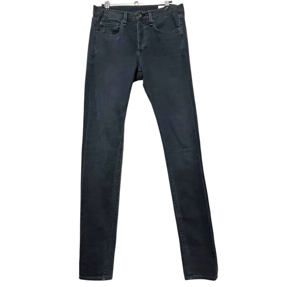 Rag & Bone Fit 1 Extra Slim Jeans Men’s Size 30 Black Wash 34 Inseam Stretch - Picture 1 of 13